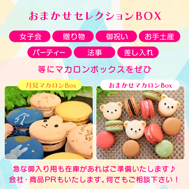 ニコールマカロン／オーダーメイドのマカロンショップ／セレクションBOX