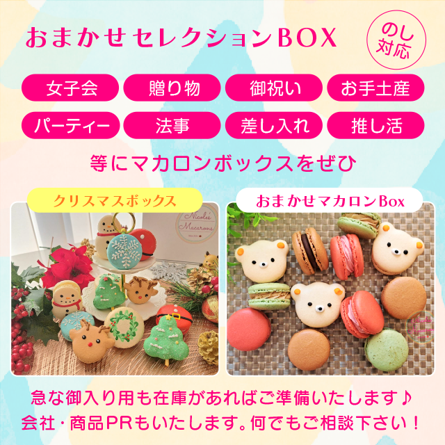 ニコールマカロン／オーダーメイドのマカロンショップ／セレクションBOX