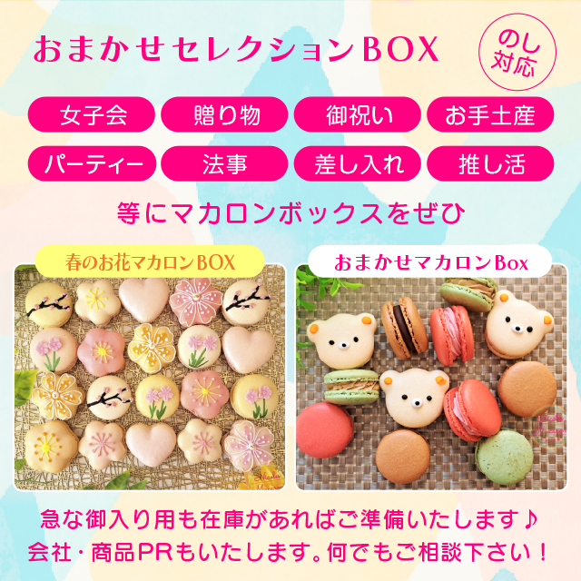 ニコールマカロン／オーダーメイドのマカロンショップ／セレクションBOX